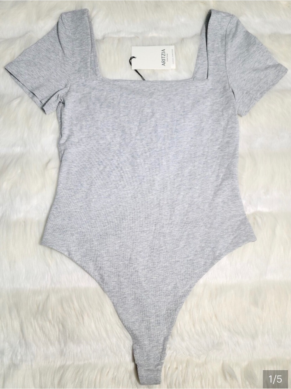 ARITZIA GREY CONTOUR Bodysuit- XS